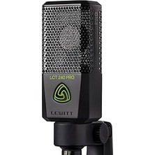 Mey İthalat Lewitt Xlr Kondansatörlü Mikrofon, Vokal Enstrüman Kayıtları ve Akış Için - Lct 240 Pro Profesyonel Kondansatör Kapsülü Mikrofon Tutucu ve Rüzgar Koruması - Ev Kaydı Için Mükemmel (Siyah)