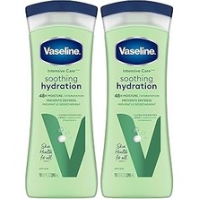 Mey İthalat Vaseline Vazelin Yoğun Bakım Aloe Yassı Vücut Losyonu, 400ML