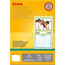 Mey İthalat Kodak Inkjet Fotoğraf Takvimi (13 Yaprak Fotoğraf Kağıdı) Ciltli Takvim