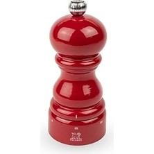 Mey İthalat Peugeot - Karabiber Değirmeni Paris U'select 12 cm + Karabiber - 6 Ön Ayarlı Öğütme Derecesi - Pefc Sertifikalı Ahşaptan - Çarkıfelek Kırmızısı Boyalı