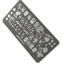 Mey İthalat Nail Art Stamping Baskı Plakası S08
