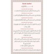 Ahıska Yayınevi Pvc Secde Ayetleri 11X18