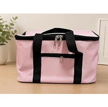 Mey İthalat Dordoi Pembe 22 Litre Termal Piknik ve Taşıma Çantası – Su Geçirmez Kumaş, Kalın Yalıtımlı Iç Kaplama, 2 Bölmeli Soğuk-Sıcak Tutucu Çanta (39X27X23 Cm)