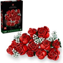Mey İthalat LEGO Icons Gül Buketi 10328 - Yetişkinler Için Dekoratif, Koleksiyonluk ve Sergilenebilir Yaratıcı Çiçek Model Yapım Seti, Doğum Günü Hediyesi Fikri (822 Parça)