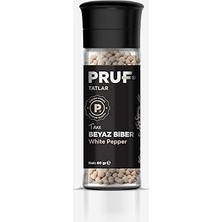 Mey İthalat Pruf Beyaz Biber Tane 60 Gr. Cam Şişe Değirmen Kapak