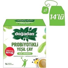 Mey İthalat Dogadan Probiyotikli Yeşil Çay Açai Ananaslı 14'lü
