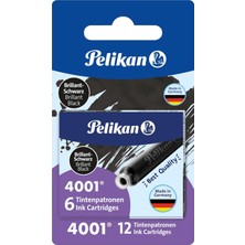 Mey İthalat Pelikan STANDART-4001 Mürekkep Kartuşları, 2 Kılıf, Blistervperackung