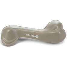 Mey İthalat Beeztees Köpek Oyuncağı, Içi Dolu Kemik, Kauçuk, Bej, 14CM