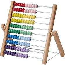 Mey İthalat Ikea Underhalla Çok Renkli Eğitici Çocuk Abaküs 33 cm