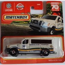 Mey İthalat Matchbox Nissan Nv Van Light Grey Gri 71/100 Serisi 2023 Limon Ferry Transport