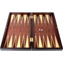 Mey İthalat Staroyun STAROYUN1021019 24,5 x 48 x 6 cm Kahvaltı Paket Ceviz Ağacı Tavla (Büyük)