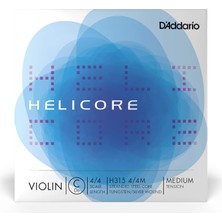 Mey İthalat D'addario Helicore 4/4 Boy Keman Ipi - Gümüş Yara C String - H315 4/4m - Sadece C String - Orta Gerilim