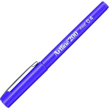 Mey İthalat Artline 200N Fine Keçe Uçlu Yazı Kalemi Uç:0,4 Mm, Mor