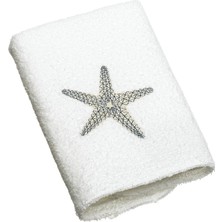 Mey İthalat Avanti Linens By The Sea Yıkama Bezi, Beyaz