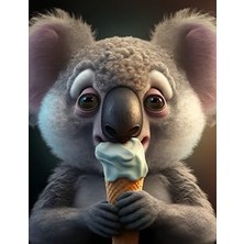 Mey İthalat Independently Published Cute Koala Eating Ice Cream Sketchbook