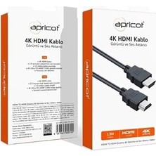 Mey İthalat Apricot Ap-Hdp 1.5 Metre 4K Kutulu HDMI Kablo