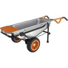 Mey İthalat Worx WG050 100LT./136KG. Profesyonel Çok Amaçlı El Arabası, Taşıma Arabası