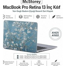 Mey İthalat Mcstorey MacBook Pro Retina 13 Inç Kılıf A1425 A1502 Uyumlu Çiçek Desenli Sert Kapak Hard Case Ince Hafif Laptop Koruyucu Flower 70