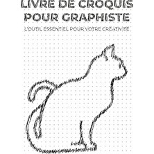 Mey İthalat Livre De Croquis Pour Graphiste (Blanc): L’outıl Essentıel Pour Votre Créatıvıté | 18,9 cm x 24,61 Cm, 160 Pages, À Pointillés | Cadeau Idéal Pour Les Graphistes Ou Les Étudiants | Couverture Chat