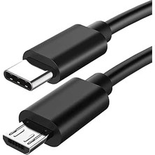 Mey İthalat Lunatic 4442 Type-C To Micro USB Çevirici Dönüştürücü Kablo 80 cm Typec (Usb-C) → Micro USB Dönüşüm 480 Mbps’ye Kadar Veri Aktarım Hızı Ters Takılabilir Type C Uç Tasarımı