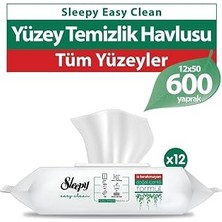 Mey İthalat Sleepy Easy Clean Yüzey Temizlik Havlusu 50' Li x 12