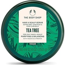 Mey İthalat The Body Shop Çay Ağacı Arındırıcı ve Dengeleyici Saç ve Saç Derisi Ovma Vegan Ipek Protein 240ML