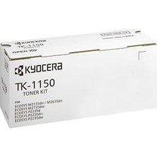 Mey İthalat Kyocera TK-1150 Orijinal Toner Kartuşu Siyah 1T02RV0NL0. Ecosys M2135DN, Ecosys M2635DN, Ecosys M2735DW, Ecosys P2235DN, Ecosys P235DW ile Uyumlu