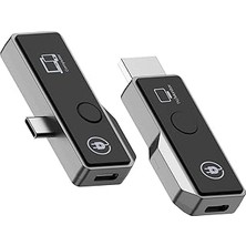 Mey İthalat Coverzone Kablosuz Ekran Yayınlayıcı & Alıcı - 1080P 60Hz HDMI Kablosuz Ekran Adaptörü, Usb-C, Dp-Alt, 5ghz Wifi, Tak Çalıştır, Mac, Windows, Android Uyumluluğu | ZR1180