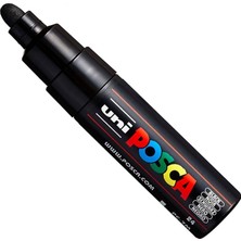 Mey İthalat Posca Uni Pc-7m Işaretleme Kalemi, Sanat Kalemi, Büyük Küre Uç, 4, 5 – 5, 5 mm – 15 Renk Siyah