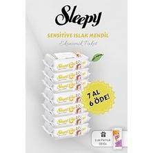 Mey İthalat Sleepy Sensitive 90' Lı Islak Mendil 7 Al 6 Öde Hediyeli