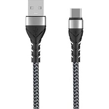 Mey İthalat Psr Aksesuar Siyah Siyah Bax Type - C USB Kablo 1m ile Uyumlu
