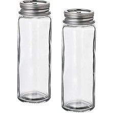 Mey İthalat Ikea Cıtronhaj Tuzluk/karabiberlik - Cam - 12 cm - 2 Parça