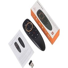 Mey İthalat Sesli Kumanda Air-Mouse 2.4g Kablosuz Ses Hava Faresi Klavye Uzaktan Kumanda Tv Box Pc Için