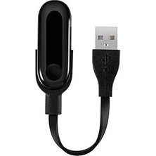 Mey İthalat Psr Aksesuar Siyah Siyah Xiaomi Mi Band 2 USB Şarj Kablosu- ile Uyumlu