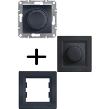 Mey İthalat Schneider Asfora Antrasit Dimmer 600VA Rl Tip - Çerçeveli EPH6400171
