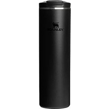 Mey İthalat Stanley The Transit Fliptop Mug Termos Bardak, 0.60 L, Siyah 2.0