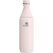 Mey İthalat Stanley All Day Slim Soğuk Su Şişesi Termosu, 0.60 Litre, Pembe Kuvars (Rose Quartz)