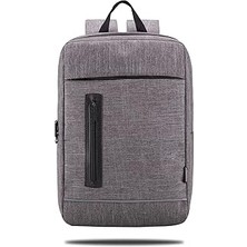 Mey İthalat Classone Triesta Serisi, RC58-154 Recycled Kumaş, 15.6 Inch Uyumlu Macbook, Laptop, Notebook Sırt Çantası, Keten Gri