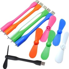 Mey İthalat Swallowzy Mini USB Fan 6'lı Paket Taşınabilir Esnek Soğutucu Soğutma Fanı Bilgisayar Pc Dizüstü Bilgisayar Için Güç Bankası