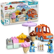 Mey İthalat LEGO Duplo Bluey ile Dondurma Gezisi 10458-2 Yaş ve Üzeri Çocuklar Için Araçlı Rol Oyunu Sunan Yaratıcı Yapım Seti, Doğum Günü Hediye Fikri (22 Parça)