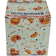 Mey İthalat Bursburger Döner Hamburger Sandviç Hışır Poşeti 13 x 14 cm 2000 Adet