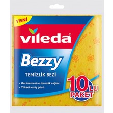 Mey İthalat Vileda Bezzy Temizlik Bezi, 10'lu Paket