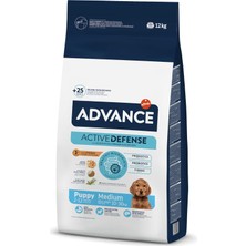 Mey İthalat Advance Puppy Protect Tavuklu Orta Irk Yavru Köpek Maması, 12 kg