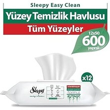 Mey İthalat Sleepy Easy Clean Yüzey Temizlik Havlusu 50' Li x 12