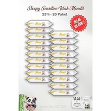 Mey İthalat 20 Al 18 Öde Sleepy Sensitive Islak Mendil 25'li ve Rosıe