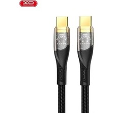 Mey İthalat Xo NB-Q223B Type-C To Type-C Kablo 1,2m – 60W Hızlı Şarj ve 5gbps Veri Aktarımı Siyah