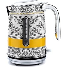 Mey İthalat Berghoff Gem Royal Margery 1.7 Litre Desenli Su Isıtıcısı – 2200 W, Paslanmaz Çelik Gövde