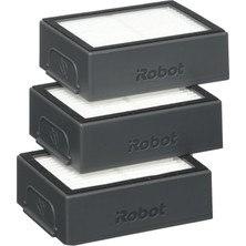 Mey İthalat Irobot Orijinal Dolum Seti (1 Adet) 3 Yüksek Performanslı Filtre, Roomba E/i Serisi ile Uyumlu, Siyah