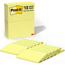 Mey İthalat Post-It Pop-Up Notlar 7,6X12,7 Cm, 12 Ped, Amerika'nın 1 Numaralı Favori Yapışkan Notları, Kanarya Sarısı, Temiz Kaldırma, Geri Dönüştürülebilir (635-5PKSS)
