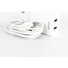 Mey İthalat Tecno Charger + Data Cable TCW-E01D Beyaz